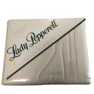 Vintage Lady Pepperell Twin Flat Sheet NEW No-Iron